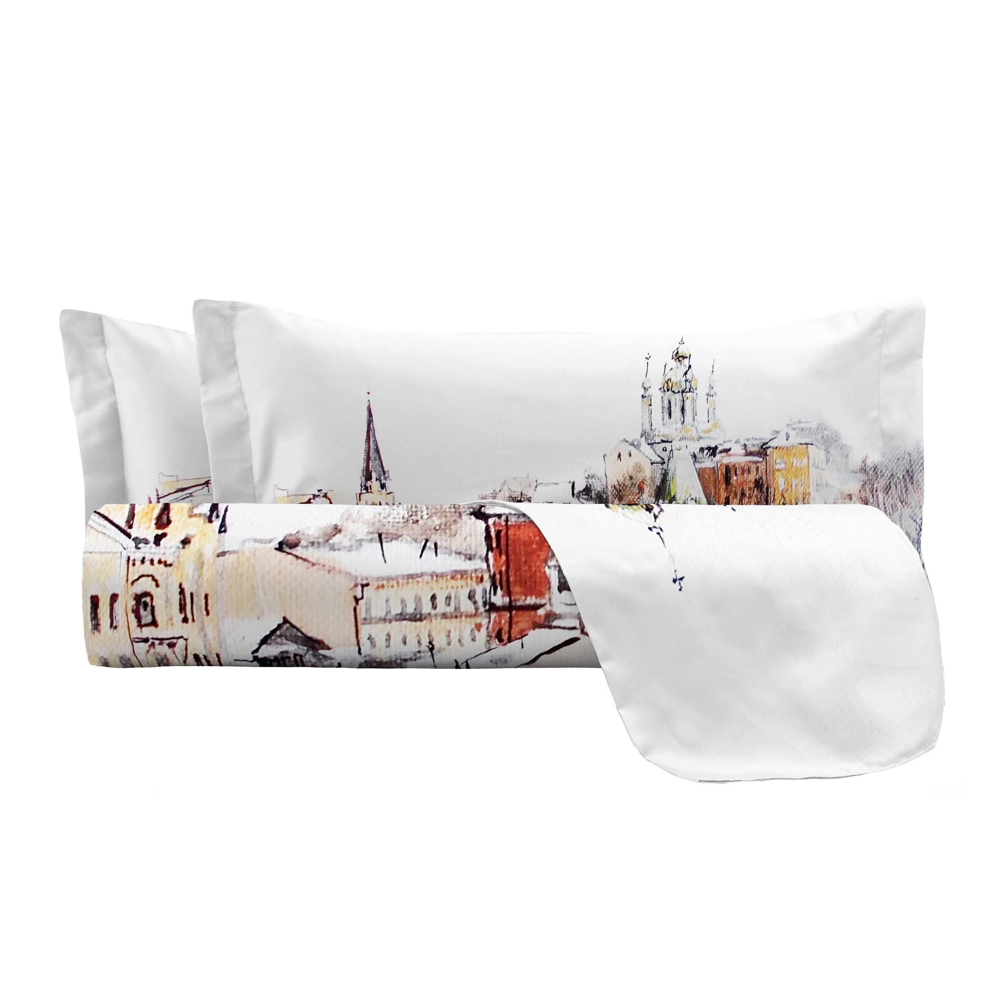 Italian Bed Linen 100% Cotton Bed Linen Set, SOGNI D'AUTORE, SD-33, Double, Doppelte - Image 4