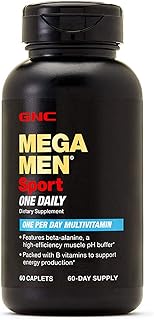 Best GNC Mega Men Sport One Daily Mens Multivitamin, 60 CAPLETS Review 