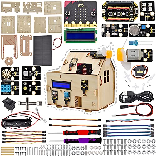 Keyestudio Microbit Smart Home Starter Kit with Micro bit V2...