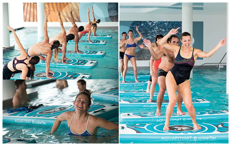 Tapis Flottant Waterflex WX-AQUAFITMAT – Pour Piscine, Bleu, Neuf