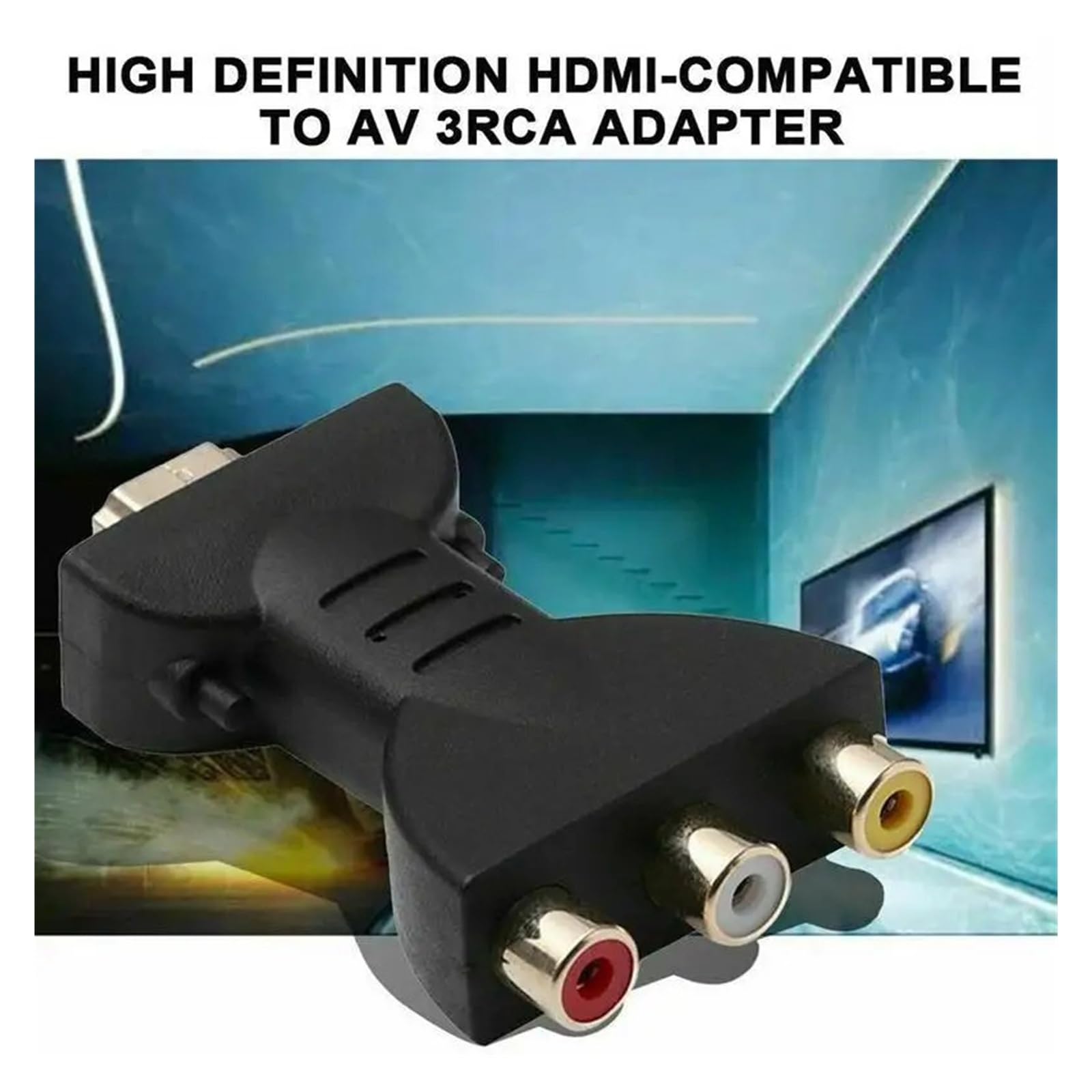 RCA to HDMI Adapter AV2HDMI Converter 1080P Audio Video for TV Box