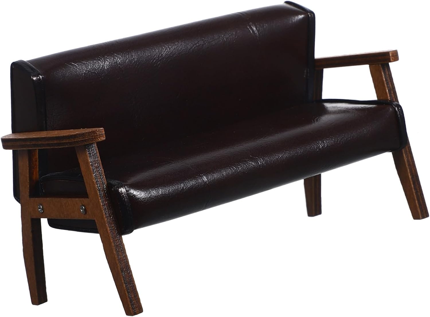 4pcs Miniature Chairs for Crafts Smooth Surface Mini Wooden Sofa Chair Room Decor Accessory