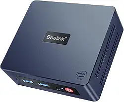 Beelink Mini PC, mini computador Mini S 11ª geração Quad-Core N5095 (até 2,9 GHz), computadores desktop 8GB DDR4 RAM 128GB SSD 4K UHD Dual HDMI/Dual WiFi/Gigabit Ethernet/HTPC/Family-NAS/BT4.0/W-11
