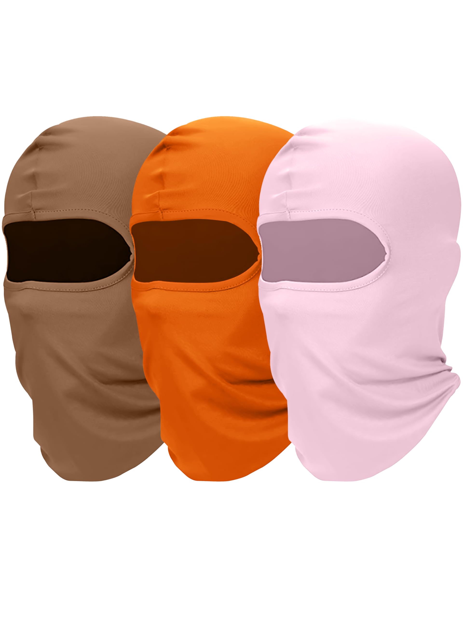 Love My Fashions Unisex Bpink-Norange-Rust Love My Fashions® Balaclava Ski Mask For Men - Lightweight For Snowboarding Motorcycle Cycling Skiing Headwear Wind & Uv Protection Helmet (2 Pcs Black, One Size) (3, )