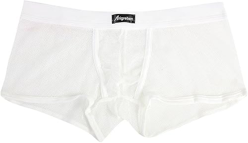 EELHOE Mens Boxer Briefs Regular-fit Breathable Fit Ice Silk Lightweight Stretchy Cotton underpants for Men comfy