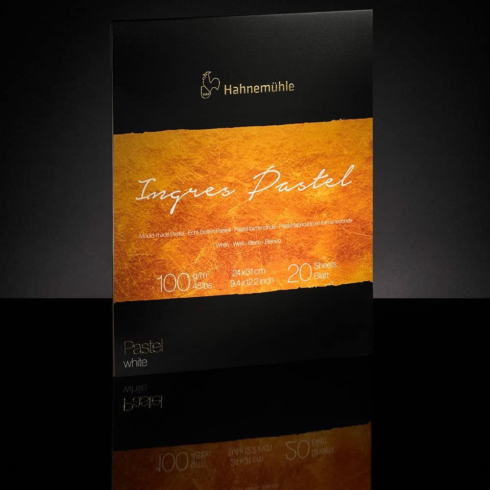 The Collection Ingres/Pastel 100g/m², White Block, 24x31cm, 20 fls.