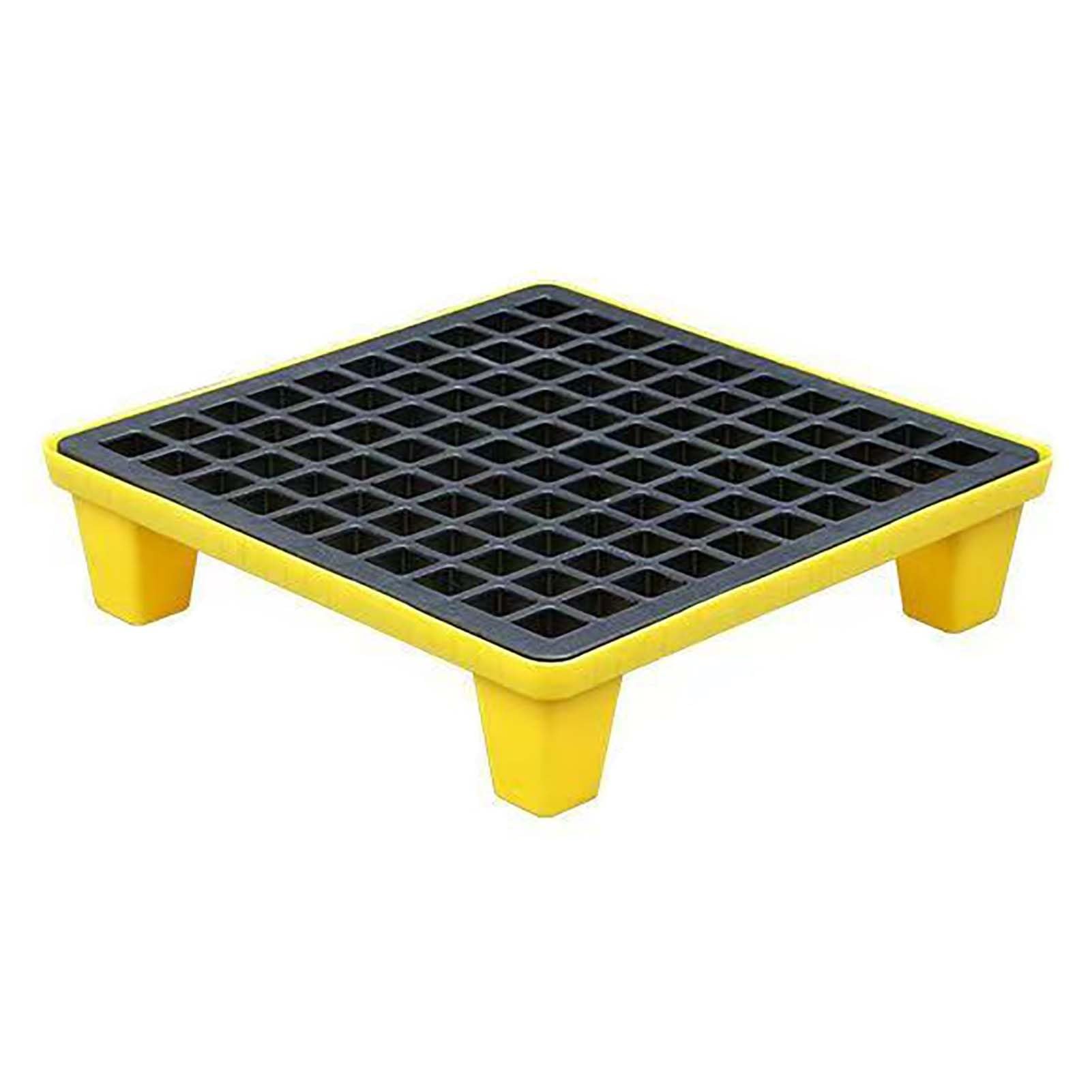 JKJZSALJ Spill Containment Platform,Modular Spill Containment Platform With Drain, Stackable Spill Pallets For Paint Buckets, Large Capacity 72X72X16Cm, Durable Spill Tray For Saf,60x60x15cm
