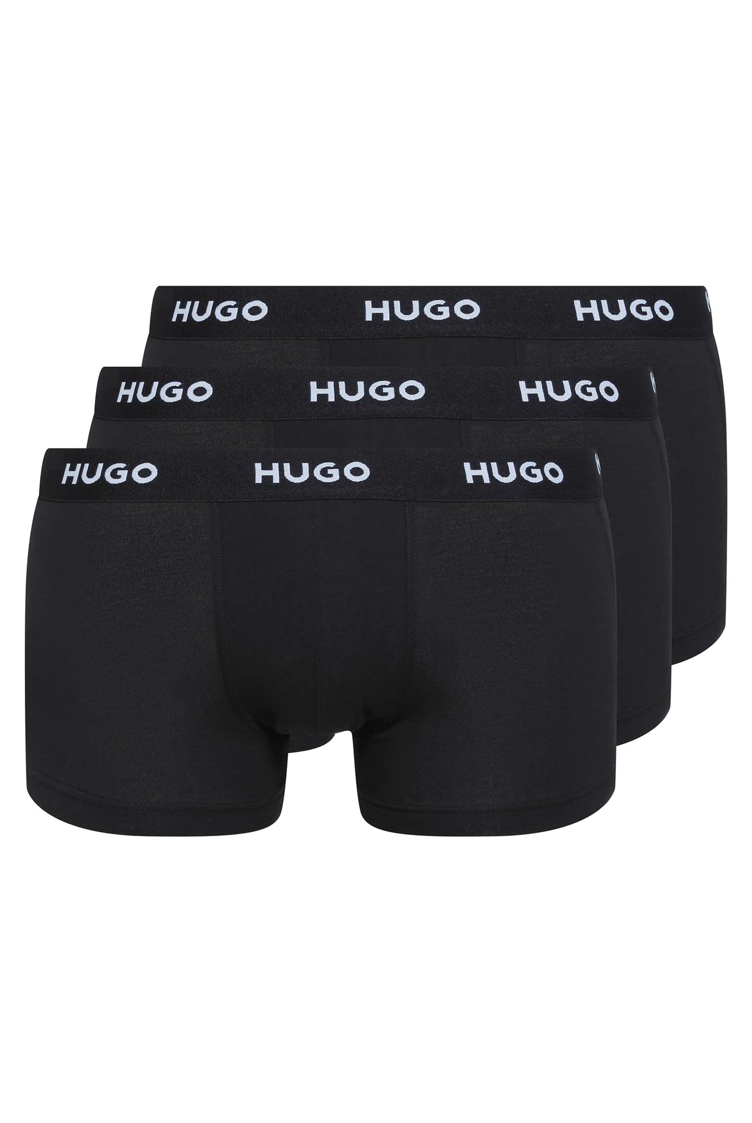 Hugo Men's 3 Pack Trunks - Black 001 - X Small