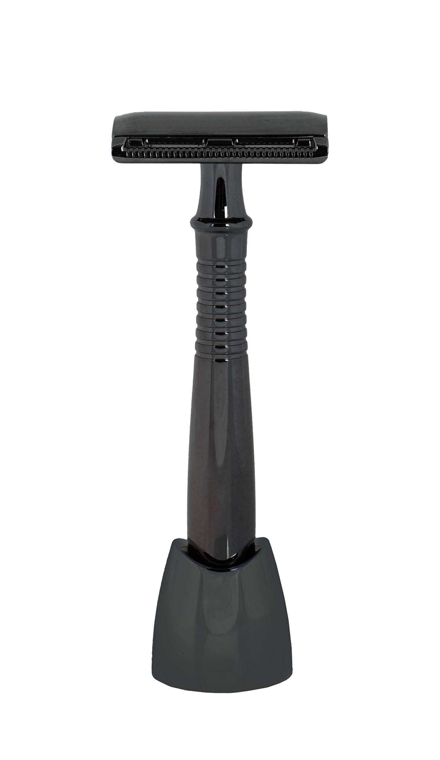 Buy Black Sable Safety Razor Kit by Novia: Double Edge Razor and Stand ...