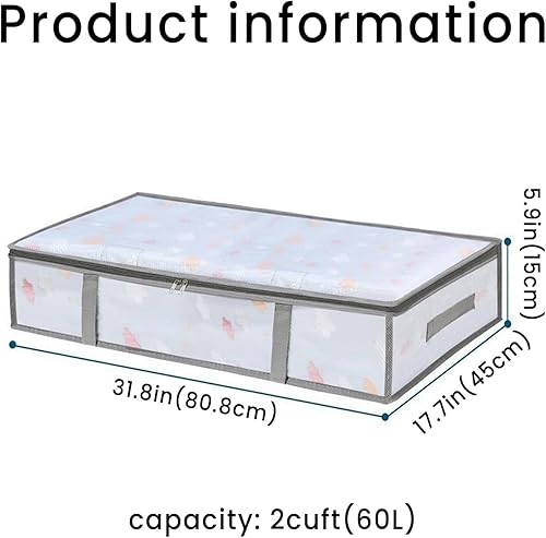 Miniatura 2 de Bolsa de almacenamiento grande de PVC con cremallera, organizador a prueba de polvo para mantasropaartículos de temporada, bolsa de almacenamiento