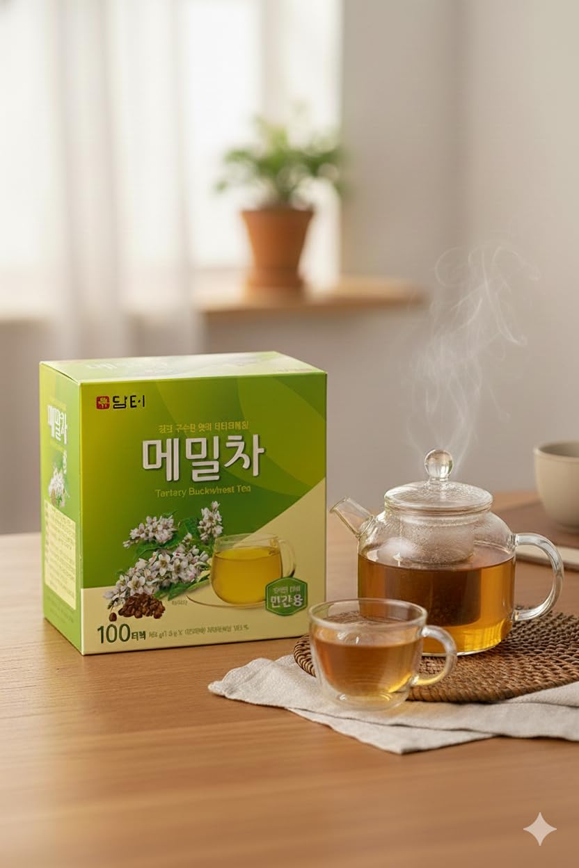 Damtuh Tartary Buckwheat Tea – Nutty & Refreshing Herbal Tea, Caffeine-Free, 100 Tea Bags (1.5g each) - Image 5