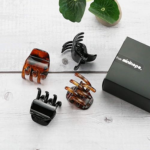 Miniatura 4 de Minihope Classic - Pinzas para mujer y niña 4 clips medianos ideales para tirar fácilmente de tu cabello ideal para todo tipo de cabello material