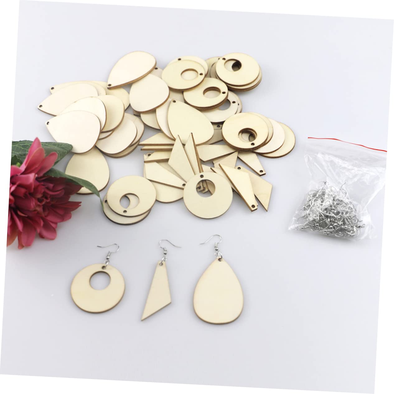 SEWACC 180stücke Holz Ohrringe Zubehör Unvollendete Eardrop Für Schmuckherstellung Designs Mit Jeweils Teilen Kreative Bastelmaterialien Für Individuelle Handarbeiten
