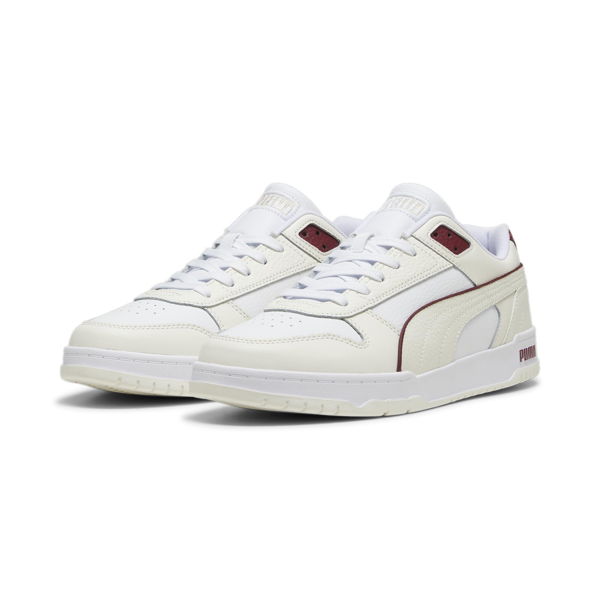 Puma Unisex Adults Rbd Game Low Sneakers, Warm White-Puma White-Team Regal Red-Puma Gold, 8.5 UK