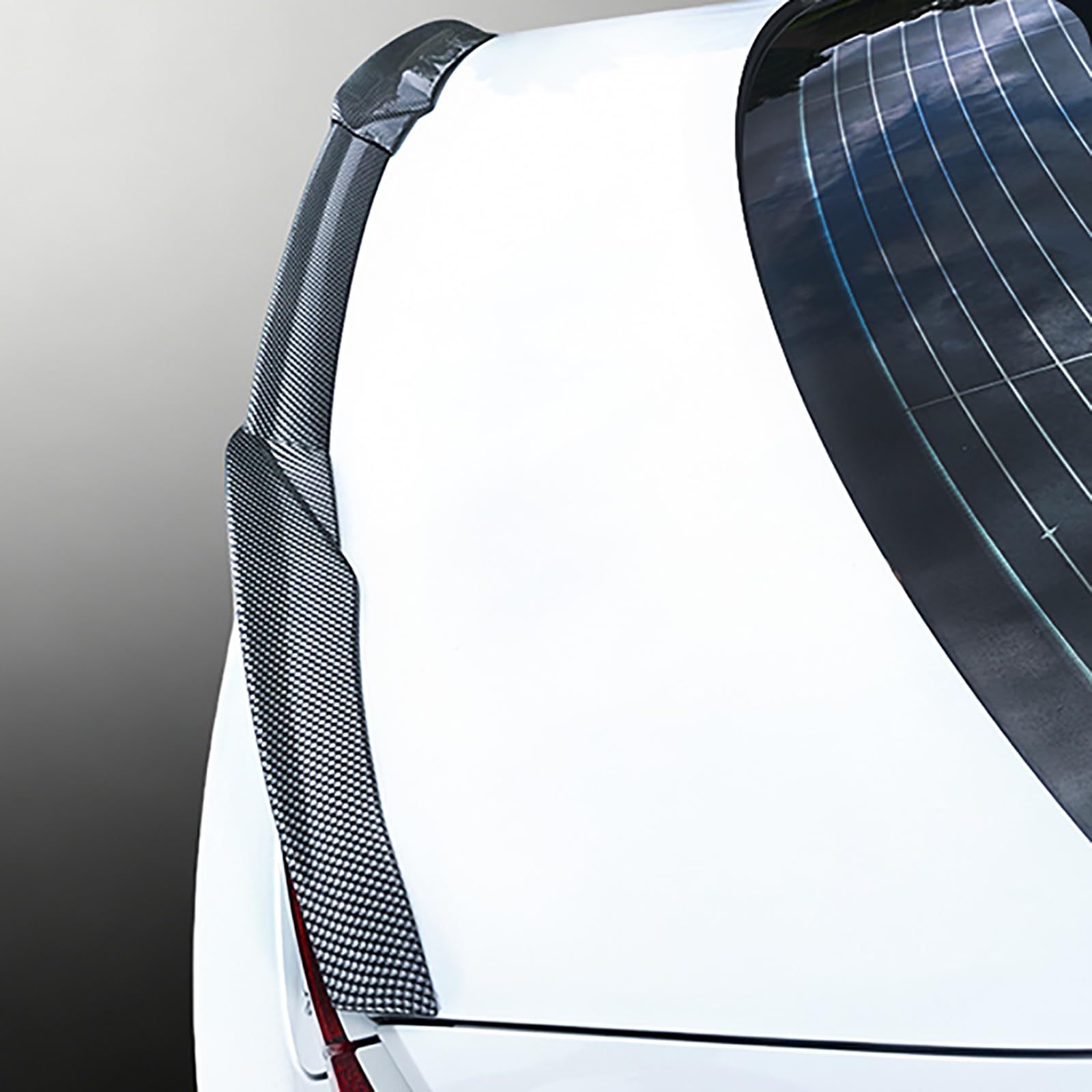 Set di Alette Spoiler per Bagagliaio Auto, Splitter Posteriore a Tre sezioni, alettone Posteriore, Compatibile per Benz W222 S-Class S 450 L 4MATIC 2017-2020,2-Carbon Fiber Look
