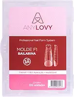 Molde F1 Bailarina Unhas De Gel Acrigel Anylovy 120 Unidades
