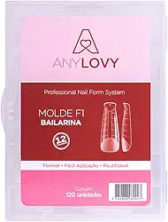 Molde F1 Bailarina Unhas De Gel Acrigel Anylovy 120 Unidades
