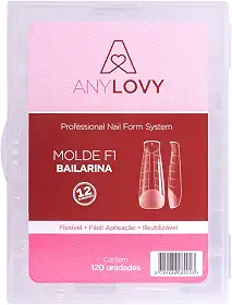Molde F1 Bailarina Unhas De Gel Acrigel Anylovy 120 Unidades