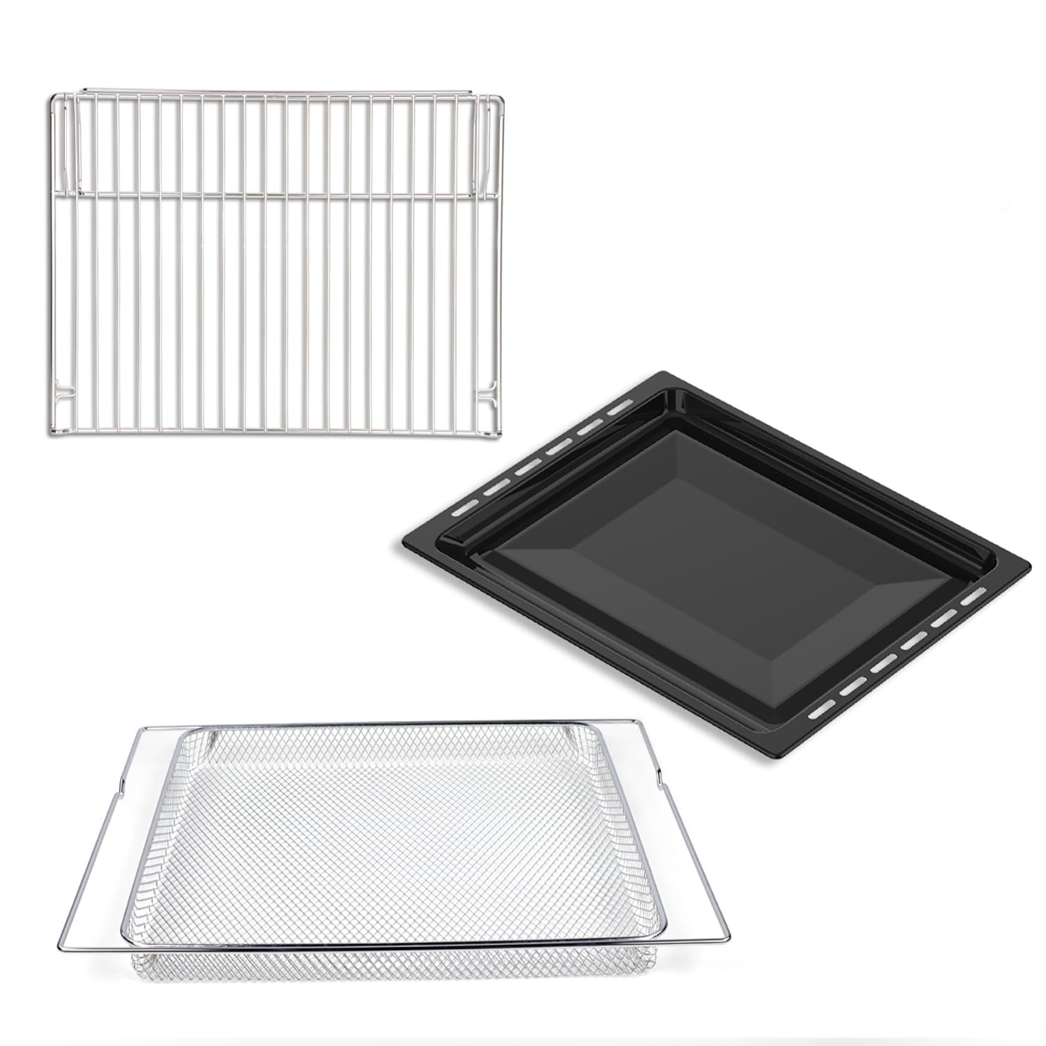 KKT KOLBE Einbaubackofen 60 cm schwarz 73L 3,25kW Heißluftfritteuse Full-Black-Design autark BO7010FB
