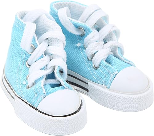Miniatura 7 de 10 pares de zapatos de muñeca, 3 pulgadas, colores surtidos, zapatos de lona para muñecas de 23.6 in, 13 BJD, accesorios