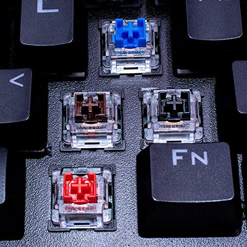 Image of OUTEMU Blue Switches 3-pin Tactile Clicky 50gf - DIY Replacement for Mechanical Gaming Keyboard - 20 Pack with 1 Switch Puller