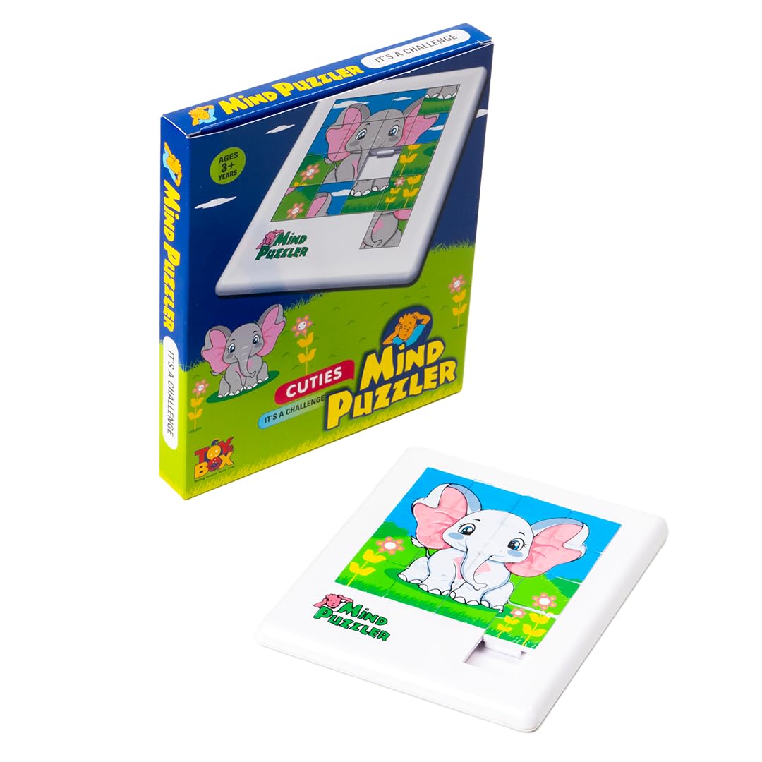Toysbox Mind Puzzler Cuties Elephant Designed Framed Puzzle Game for Kids - Challenging Brain Teaser for Creative Thinking and Problem Solving (B0CN4SQ3PB) Amazon Price History, Amazon Price Tracker