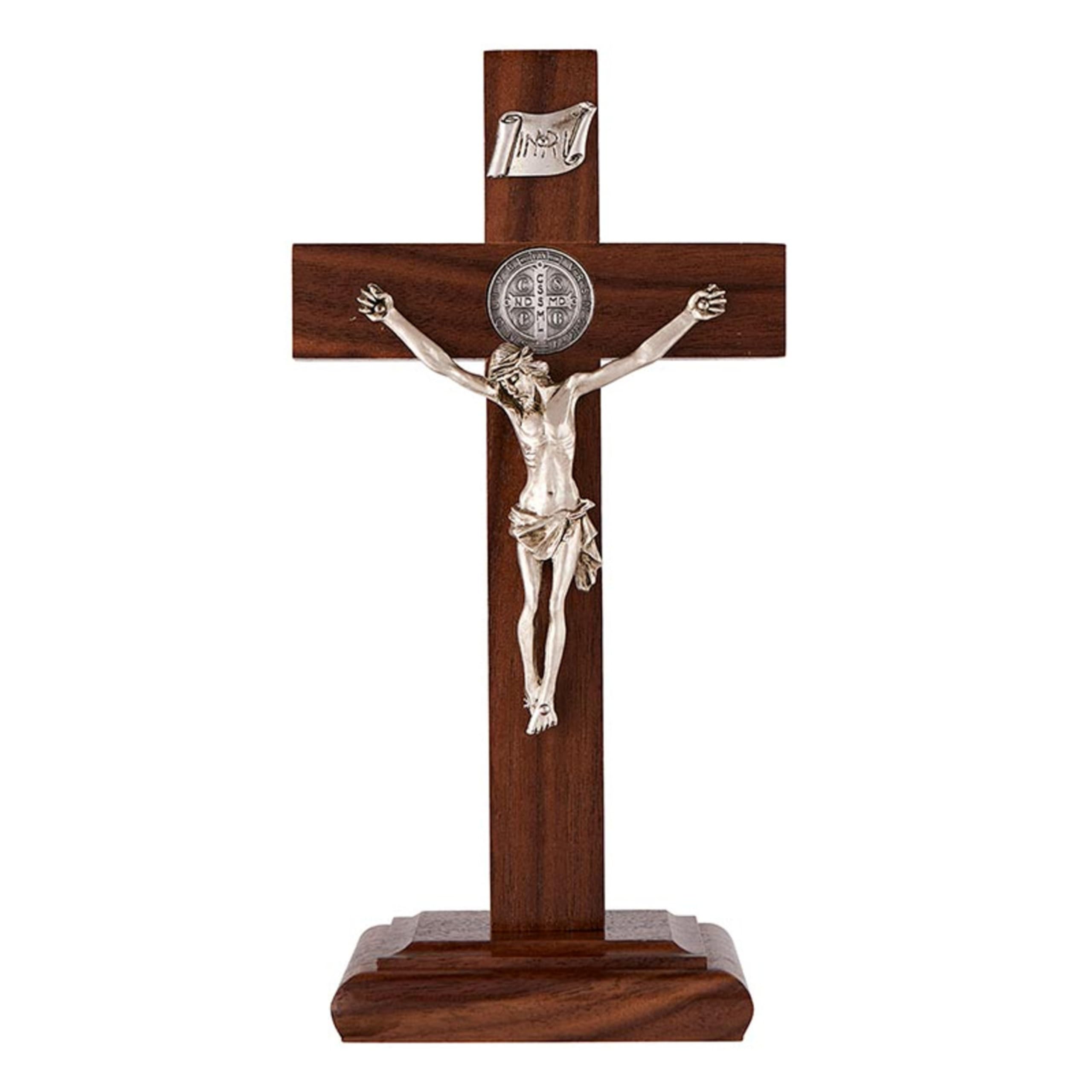 Amazon.com: Christian Brands Crucifixes - Saint Benedict Standing
