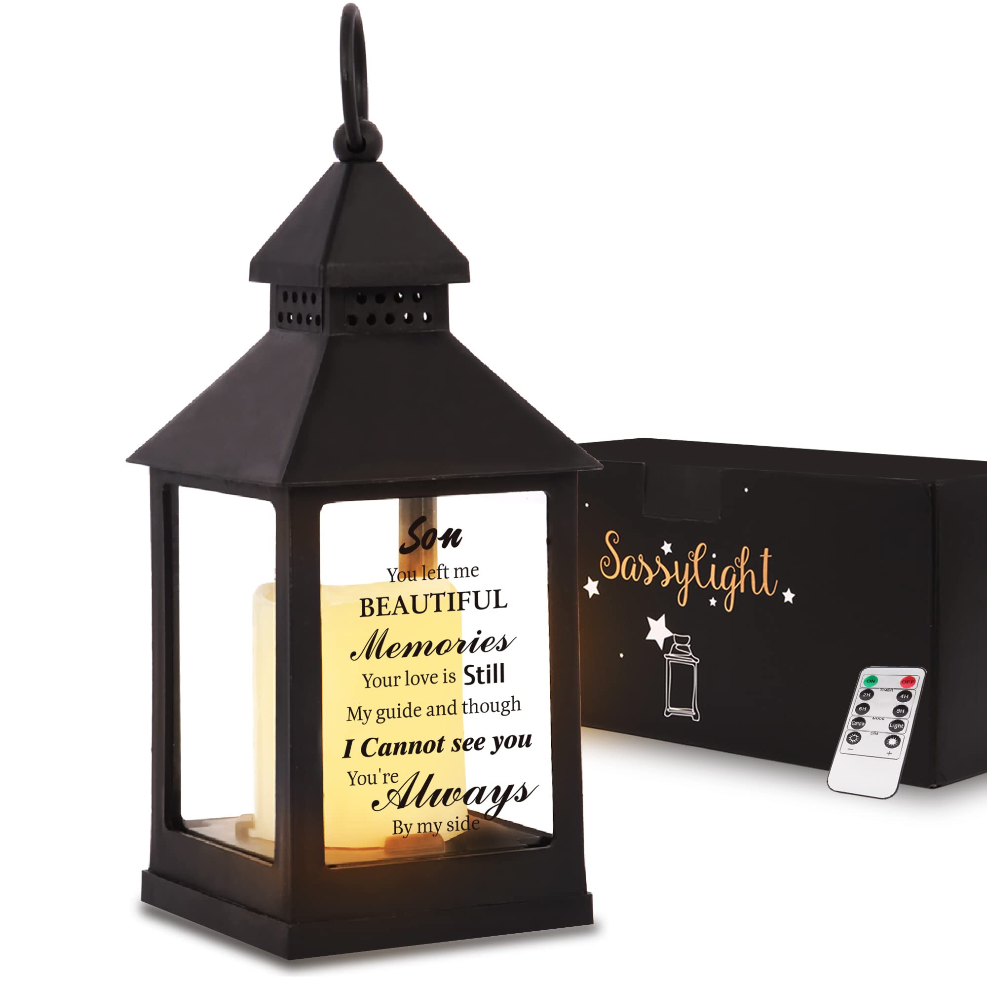 Sympathy Memorial Lantern, Bereavement Gifts for Loss of Son