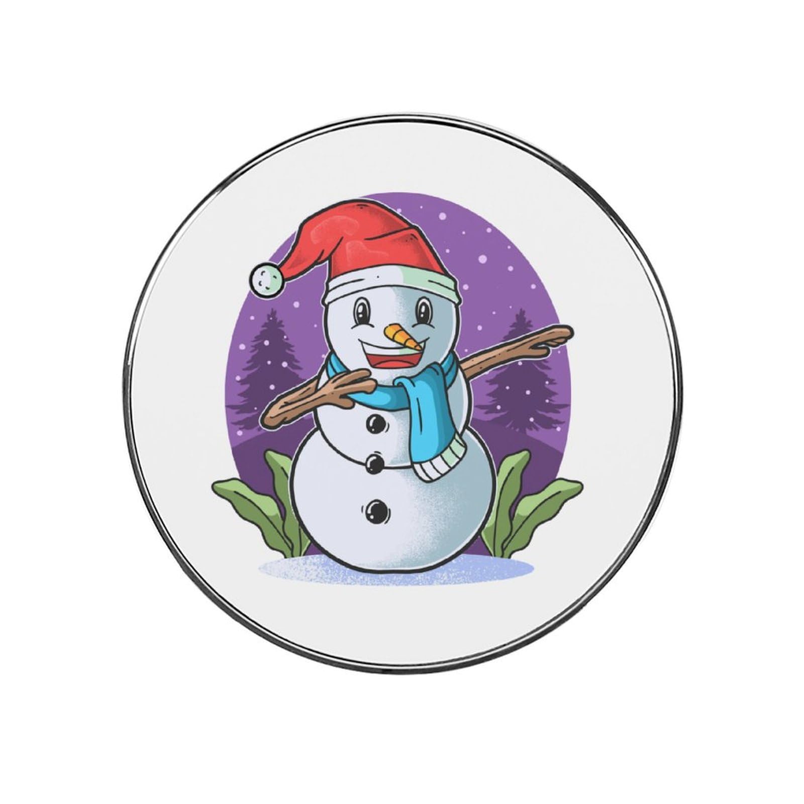 Snowman Alloy Fridge Magnet For Office Cabinet Refrigerator Whiteboard Photo