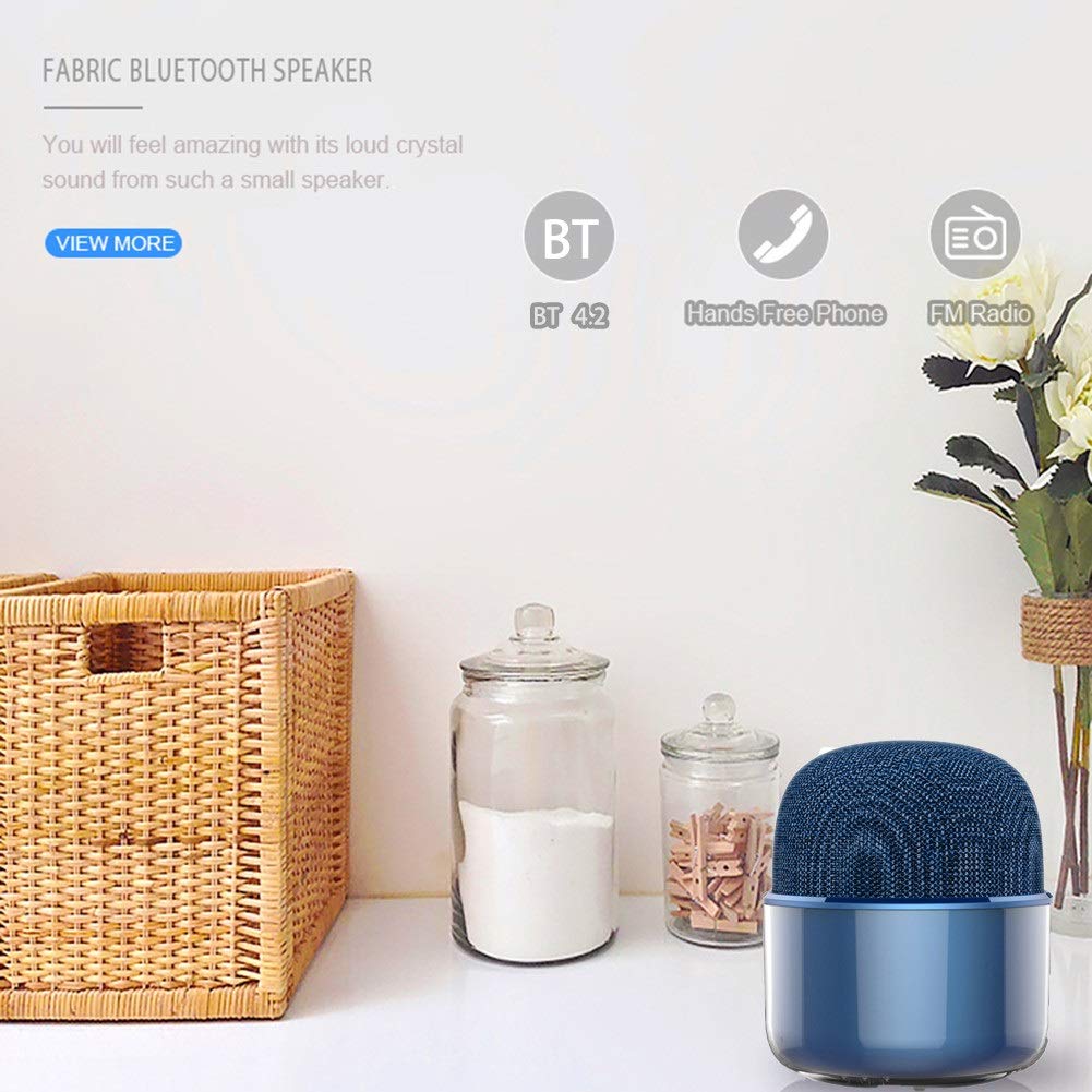 Enceinte Bluetooth Waterproof Portable Mini Cloth IP4 étanche Format de Poche Mains Libres pour la Fête à la Maison, Le Camping