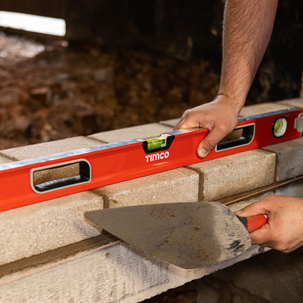 TIMCO - Professional Spirit Level - Box Beam (Size 900mm - 1 Each), Red - Image 3