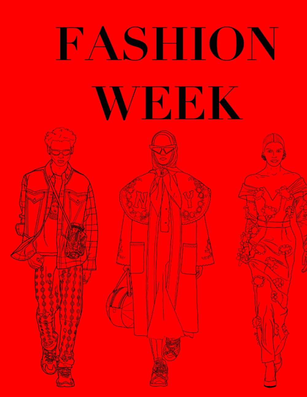 RUNWAY FASHION COLORING BOOK