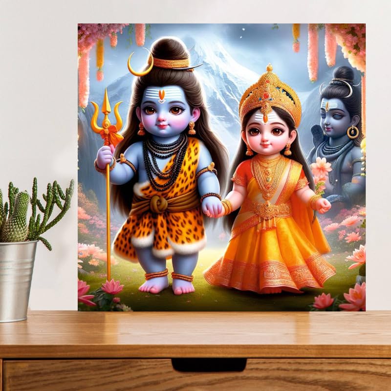 Image of British Terminal Cute little Bal Gopal Baby God Krishna| Kanha Ji | Laddu Lord Makhan Chor Painting Religious Poster for Pregnant Women for wall (matt thin vinyl,sticker,multicolor,unframed)| bj318