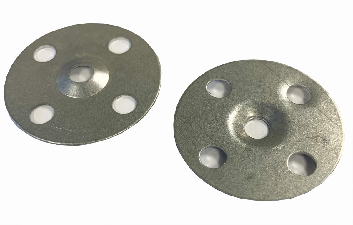 Flat Lath Washer, 1-1/4 Diameter, Galvanized, 1,000 Box