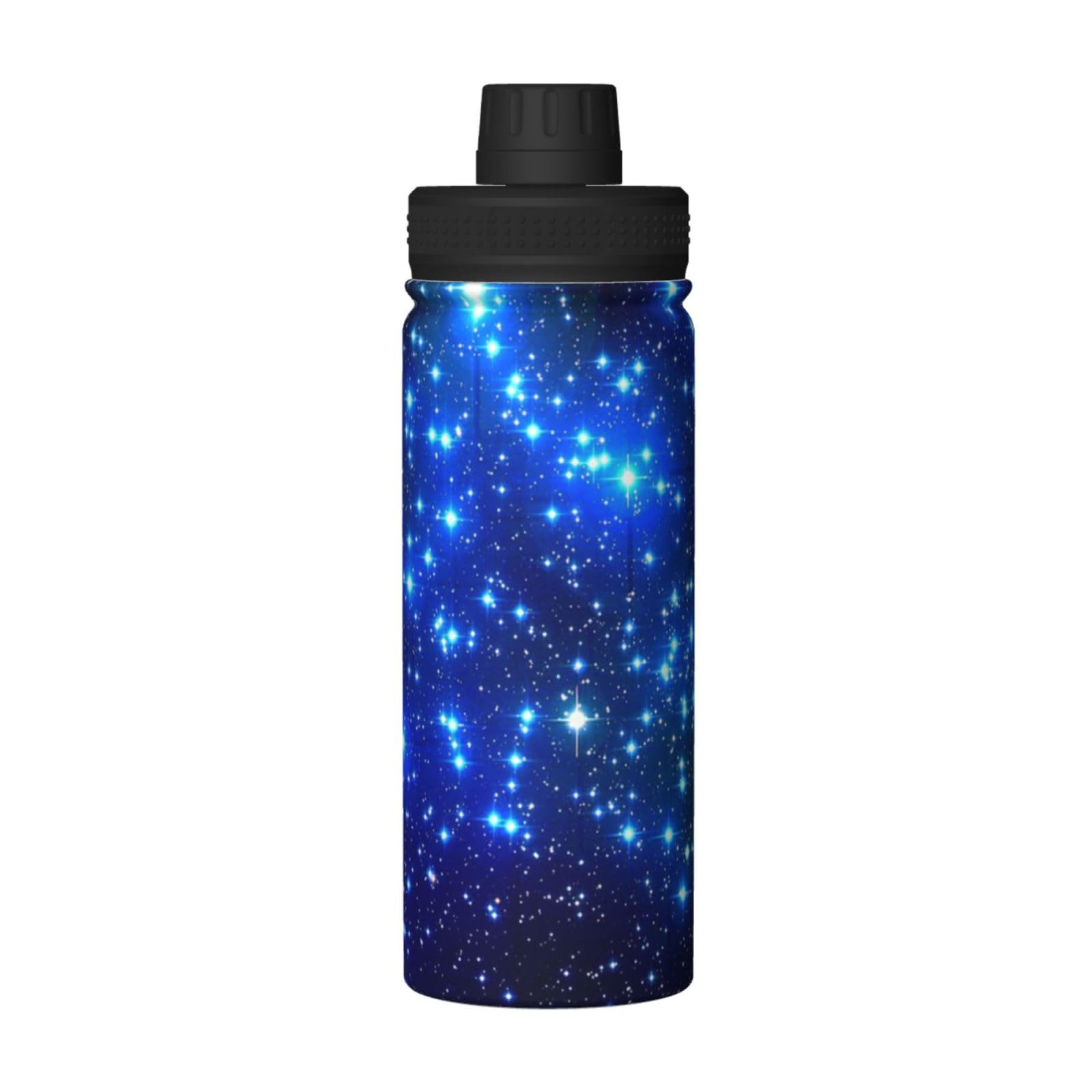 Galaxy Stars Print Wasserflasche Edelstahl Isolierflaschen 530 ml Sport Wasserflaschen für Männer Frauen