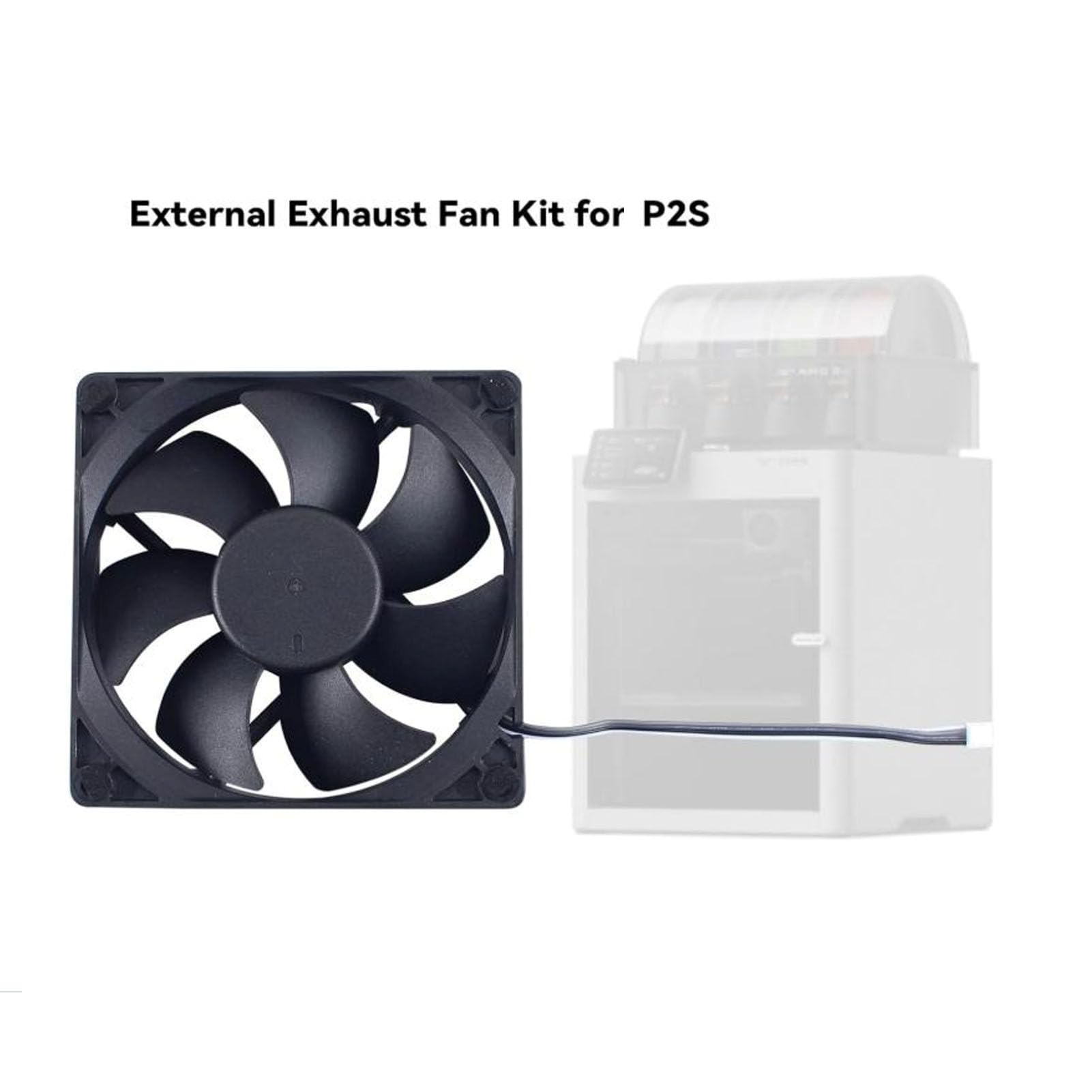 Bewinner Kit de Ventilateur d'extraction Externe pour Imprimante 3D Lab P2S, Ventilation Active du Flux d'air avec Installation du Panneau Arrière et Intégration du Système