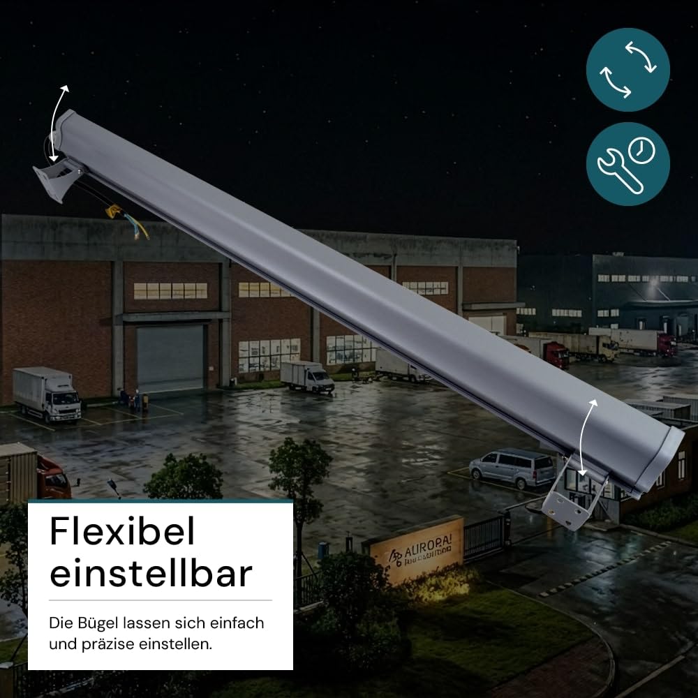 LUXULA LED Hallenstrahler 150W 2 Stück 5000K Neutralweiß 18700lm - Industrie Hallenleuchte für Werkstatt Lager Garage - 120lm/W IP65 IK06 - High Bay Industrielampe Hallenbeleuchtung Deckenleuchte