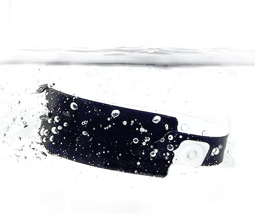 Miniatura 2 de Wristall Pulseras de plástico negro paquete de 100 pulseras de colores para eventos, muñequeras de vinilo para fiestas