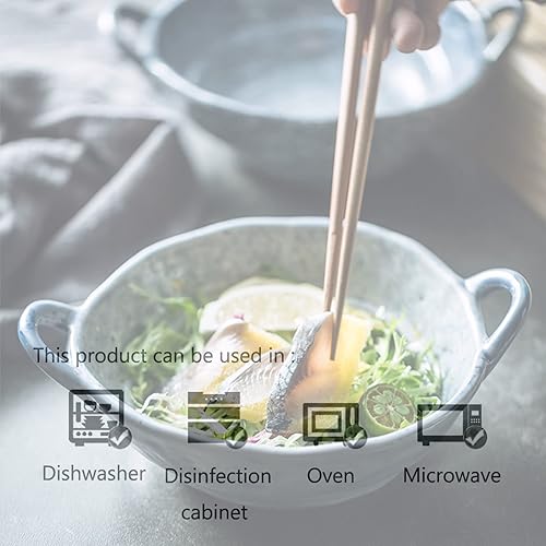 Miniatura 3 de Tazón de cereales, tazones de sopa, cuencos de ramen, tazón grande de cerámica para ramen, cuenco de sopa de cebolla profunda apto para horno, tazón