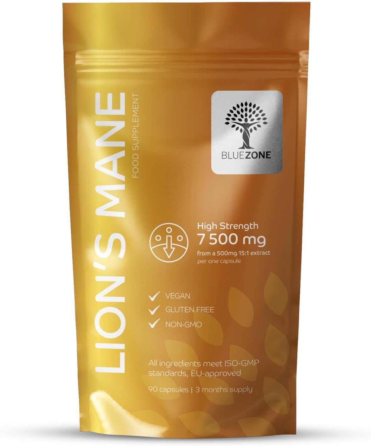 Lion’s Mane 7500mg per Capsule for Clarity, Calm and Cognitive Strength