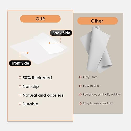 Miniatura 9 de Tapete grande de silicona resistente al calor para freidora de aire de 19.6 x 27.5 pulgadas, tapetes de silicona para encimera de cocina, mantel