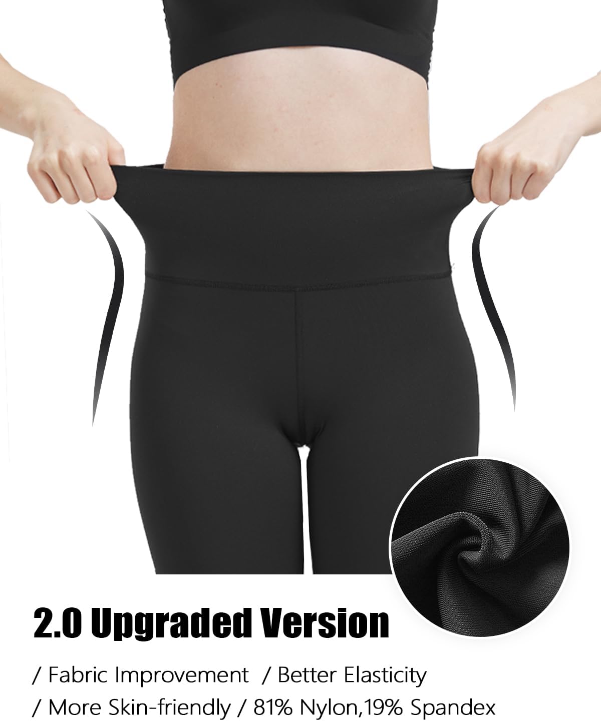 Zylioo Extra Long Leggings for Tall Women,Long Yoga Pants for Ladies,High Waisted Tall Women's Tights with Pockets - Image 2