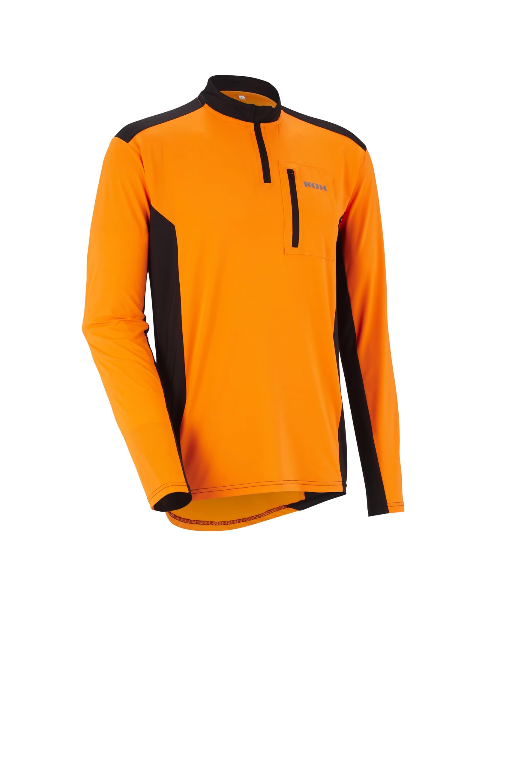 KOX Funktionsshirt Langarm Orange/Schwarz