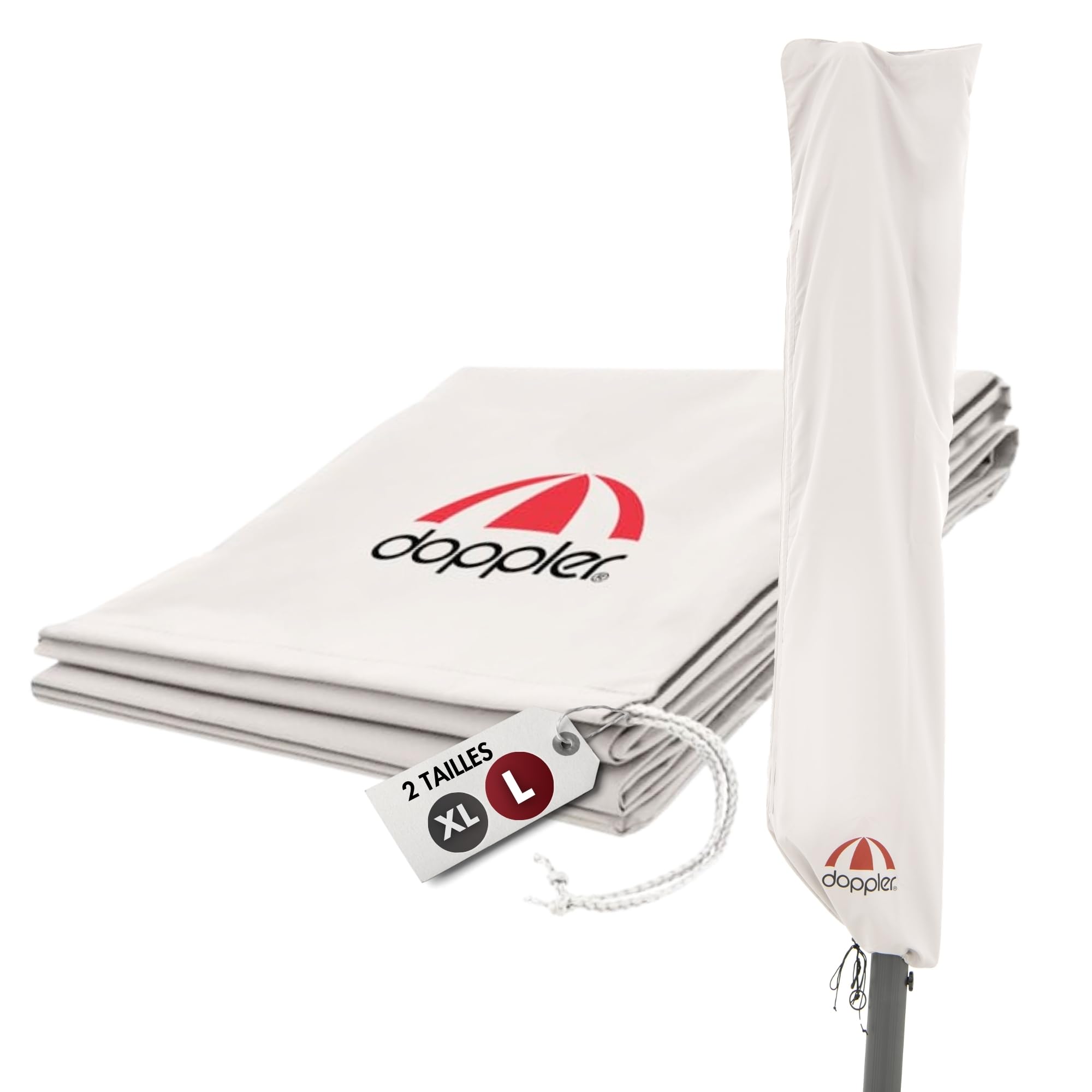 doppler Housse de parasol L, parasol déporté jusqu’à Ø 370 cm