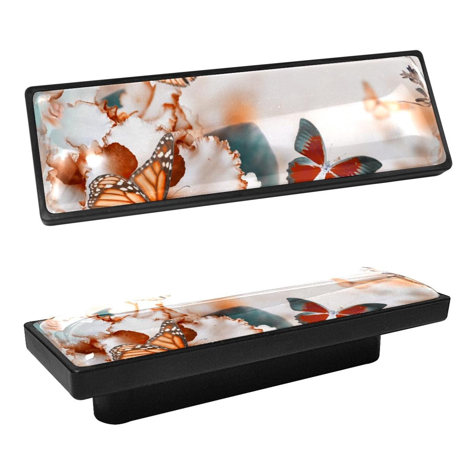 Boutons de tiroir papillon fleurs commode cuisine armoire meuble avec vis