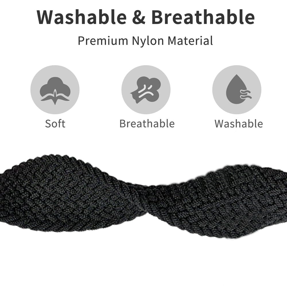 ViCRiOR Paquete de 3 correas elásticas trenzadas para reloj compatibles con Amazfit Bip 5/GTR 4/GTR 3 Pro/GTR 3/GTR 2/GTR 2e/GTR de 47 mm, correa elástica de nailon de 22 mm para Amazfit Cheetah