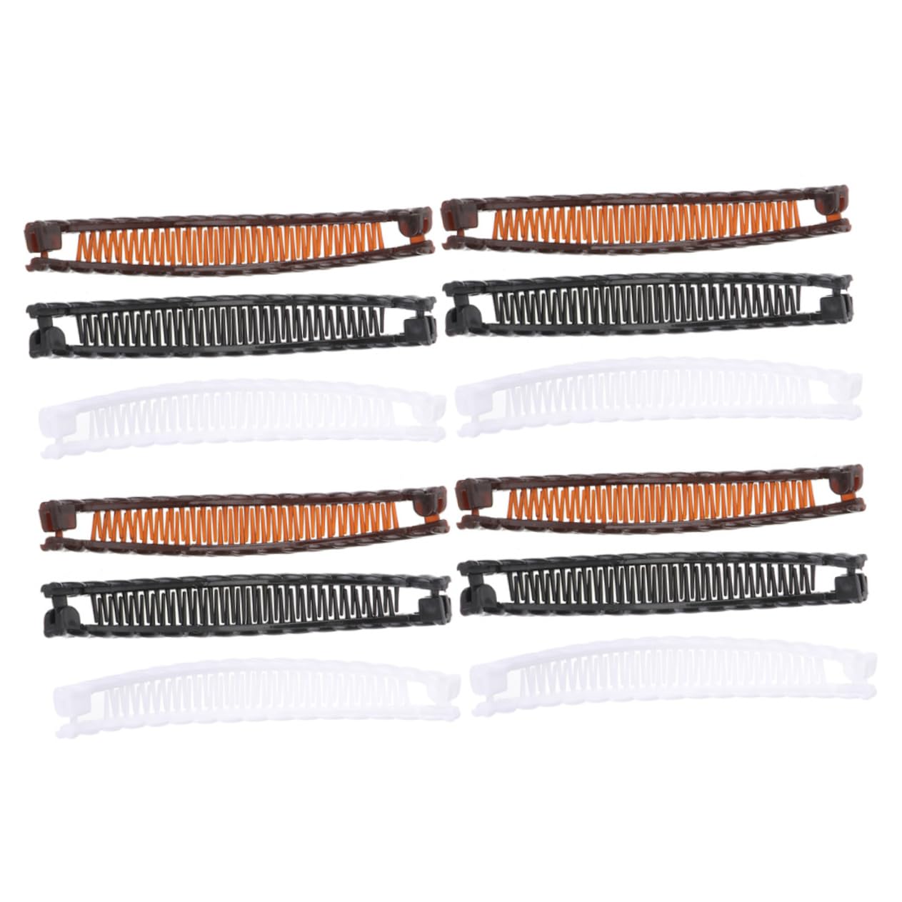 Pinzas Tipo Banana Cabello 12 Piezas de Plástico para Mujer | Estilo Simplicity, Uso Personal en Casa, Operación Sencilla y Estructura Resistente