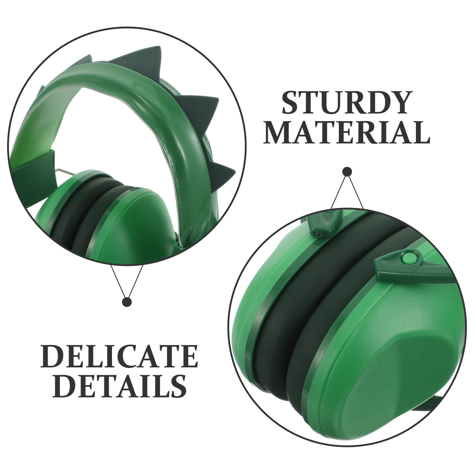 ORFOFE cuffie per la riduzione del rumore cuffie antirumore Bambuini di cancellazione del rumore Muff auricolari per neonati Green