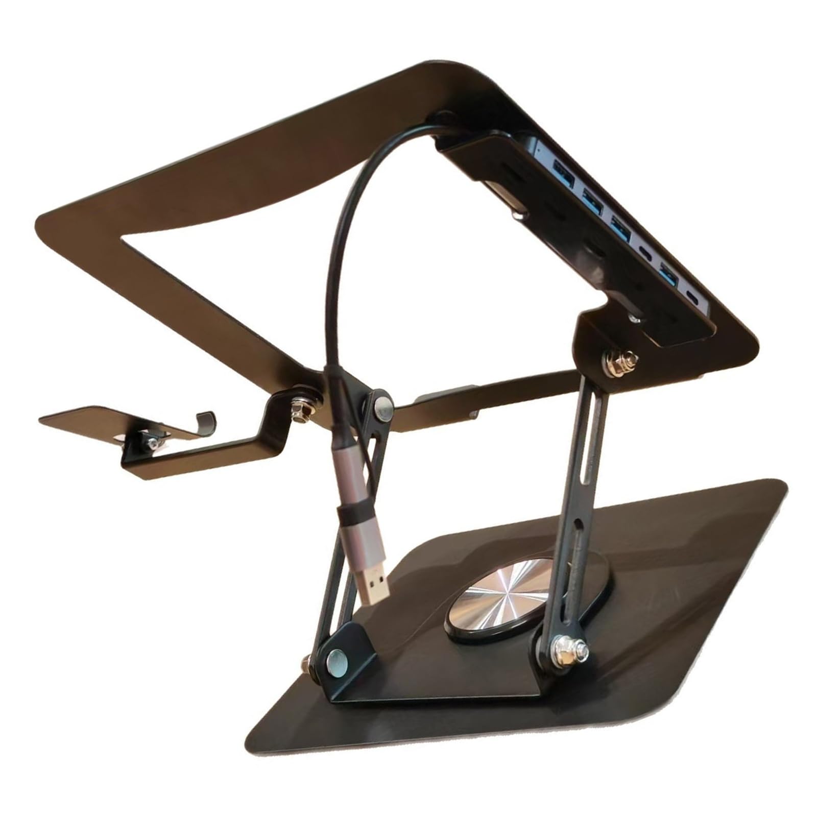 Supporto per notebook in alluminio con fori di raffreddamento migliorati e telaio robusto fino a 8 kg di capacità Supporto ergonomico per laptop