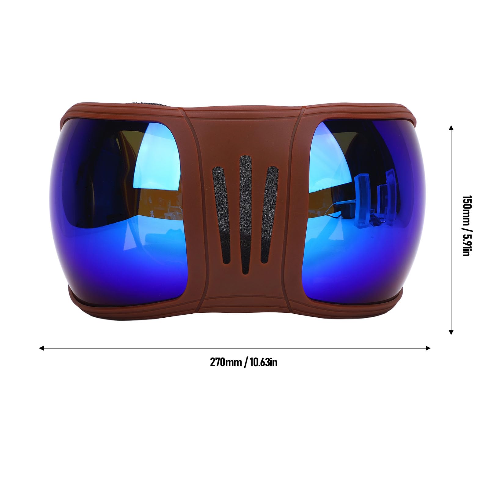 Lunettes De Soleil De Sport Pour équitation, Multi-couches En éponge, Sangles Réglables, élégantes, Coupe-vent, Pour équitation (bleu